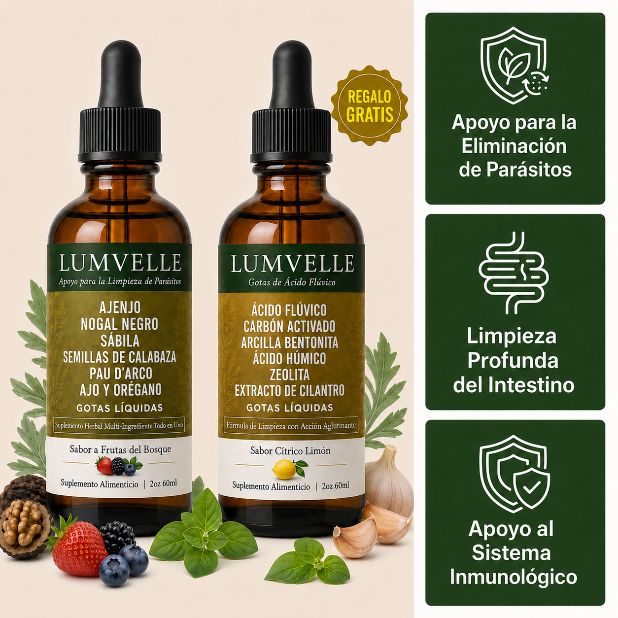 Dúo Limpieza Profunda: Gotas de Ajenjo + Ácido Fúlvico GRATIS