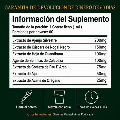 Dúo Limpieza Profunda: Gotas de Ajenjo + Ácido Fúlvico GRATIS