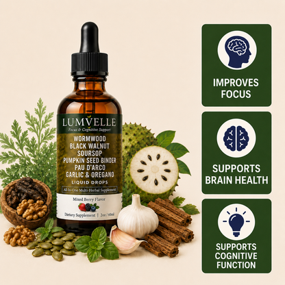 LUMVELLE™ Wild-Harvested Wormwood Drops | Brain Health & Focus Support
