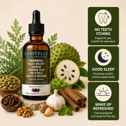 LUMVELLE™ Wild-Harvested Wormwood Drops | Teeth Grinding Support