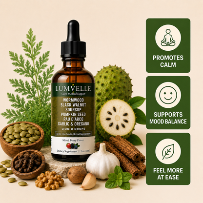 LUMVELLE™ Wild-Harvested Wormwood Drops | Emotional Wellness Support