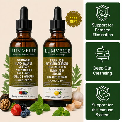 Deep Cleanse Duo: Wormwood Drops + FREE Fulvic Acid Drops