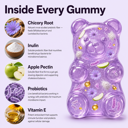 Lumvelle Daily Prebiotic Blend Fiber Gummies