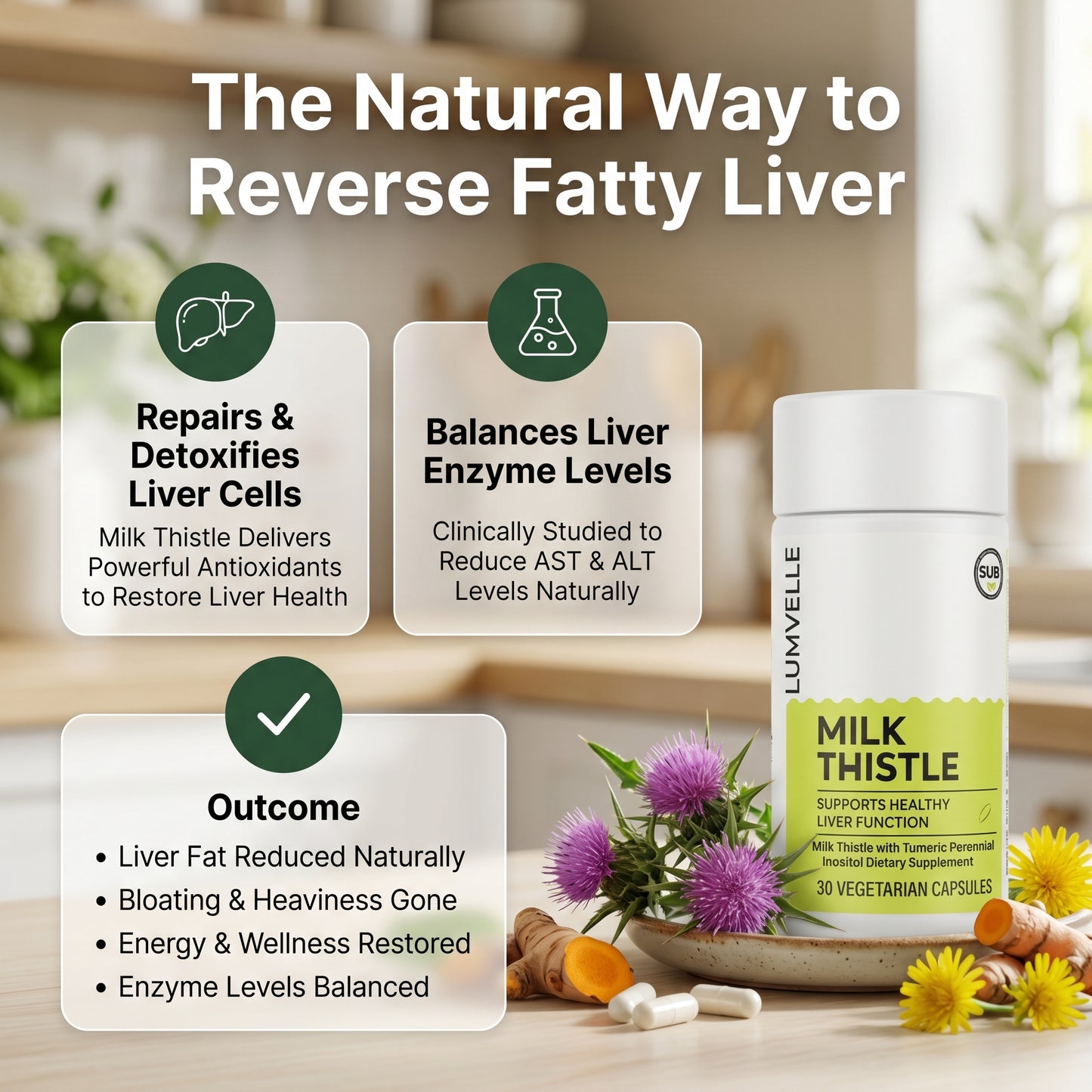 LUMVELLE™ Milk Thistle Liver Capsules
