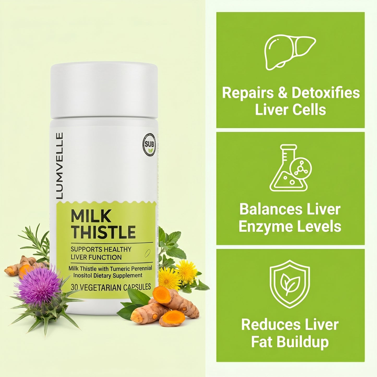 LUMVELLE™ Milk Thistle Liver Capsules