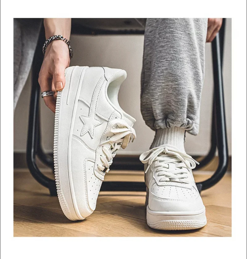 ‘‘Y2000 STARS“ TRIPLE WHITE SNEAKER