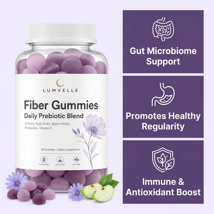 Lumvelle Daily Prebiotic Blend Fiber Gummies