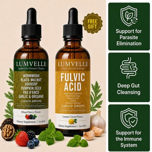 Deep Cleanse Duo: Wormwood Drops + FREE Fulvic Acid Drops
