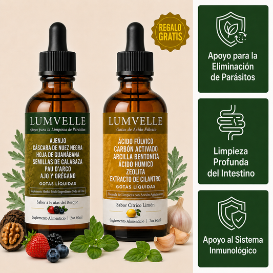 Dúo Limpieza Profunda: Gotas de Ajenjo + Ácido Fúlvico GRATIS