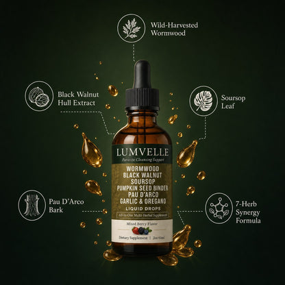 Deep Cleanse Duo: Wormwood Drops + FREE Fulvic Acid Drops